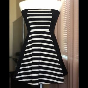 Strapless mini dress